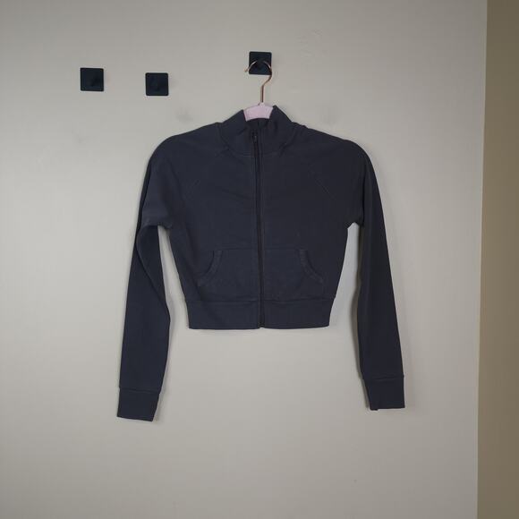 Skims Outdoor Full Zip Track Jacket in Dark Gray Size S SAMPLE - Picture 1 of 8